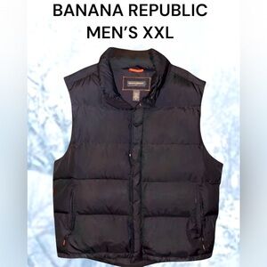 BANANA REPUBLIC ▪️Black Mens Puffer Vest▪️ XXL